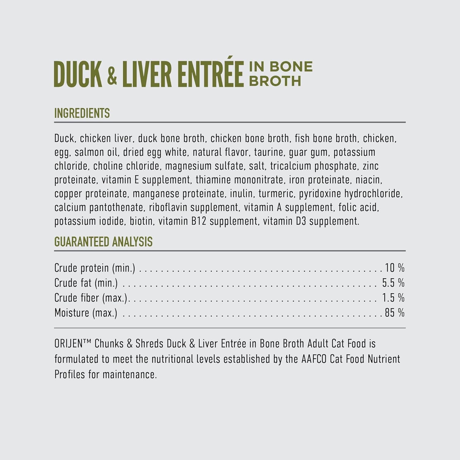 Chunks & Shreds Wet Cat Food Duck & Liver Entrée 3Oz Cans (12 Count)