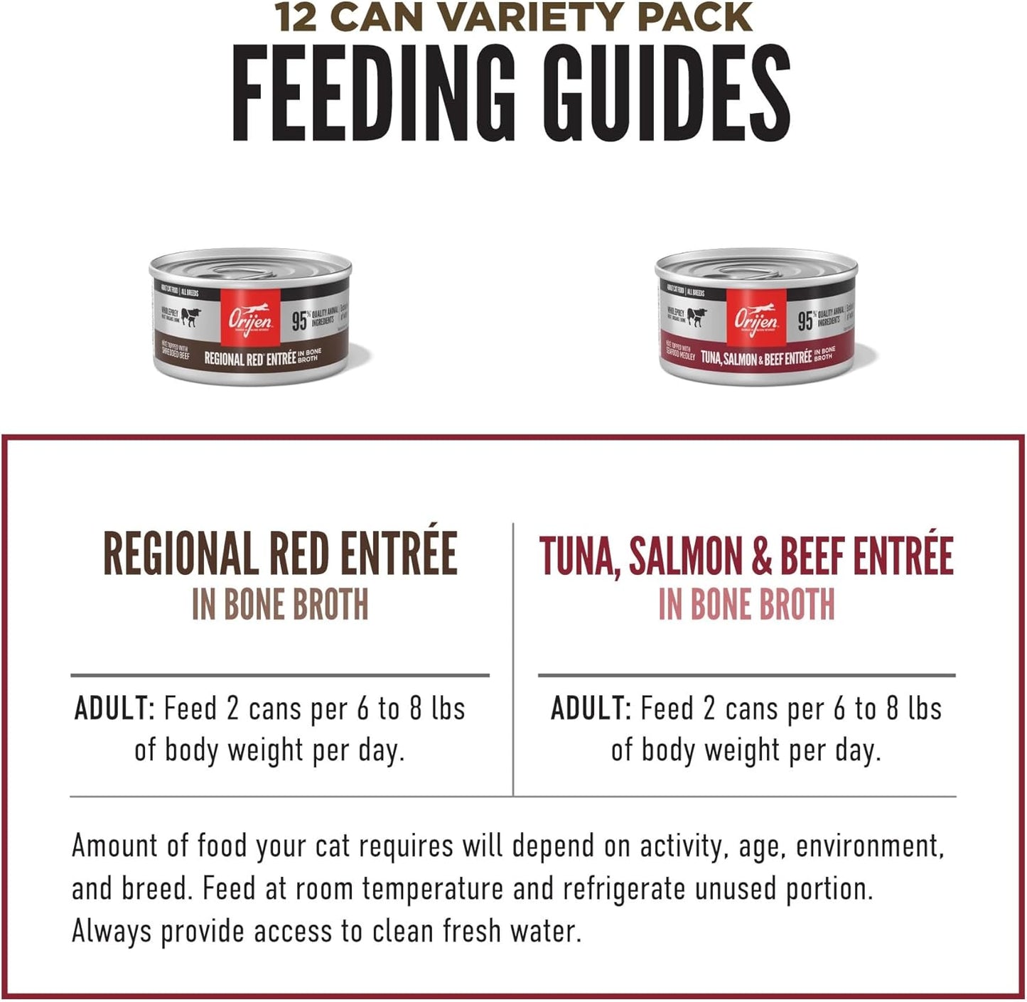 Premium Pate Wet Cat Food Variety Pack: Tuna Salmon & Beef + Regional Red Entrées 3Oz Cans (12 Count, 6 of Each)