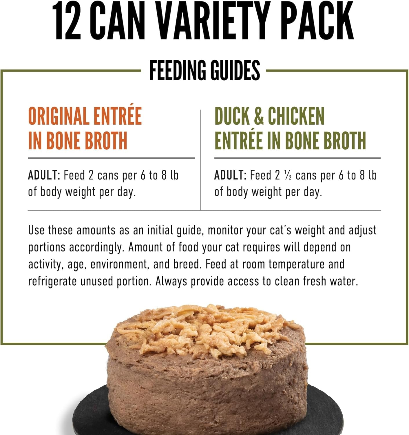 Premium Pate Wet Cat Food Variety Pack: Original + Duck & Chicken Recipes 3Oz Cans (12 Count, 6 of Each)