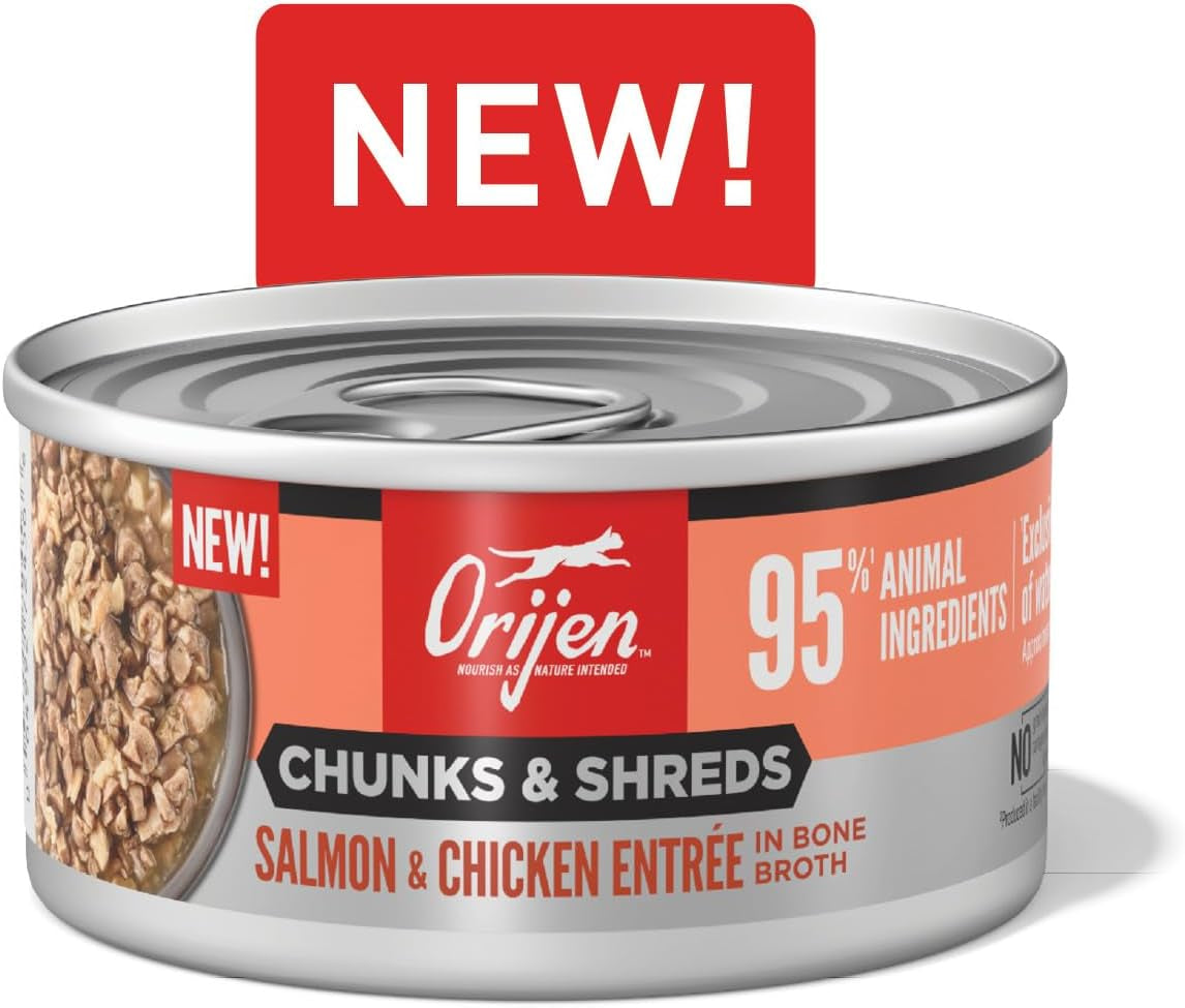 Chunks & Shreds Wet Cat Food Salmon & Chicken Entrée 3Oz Cans (12 Count)