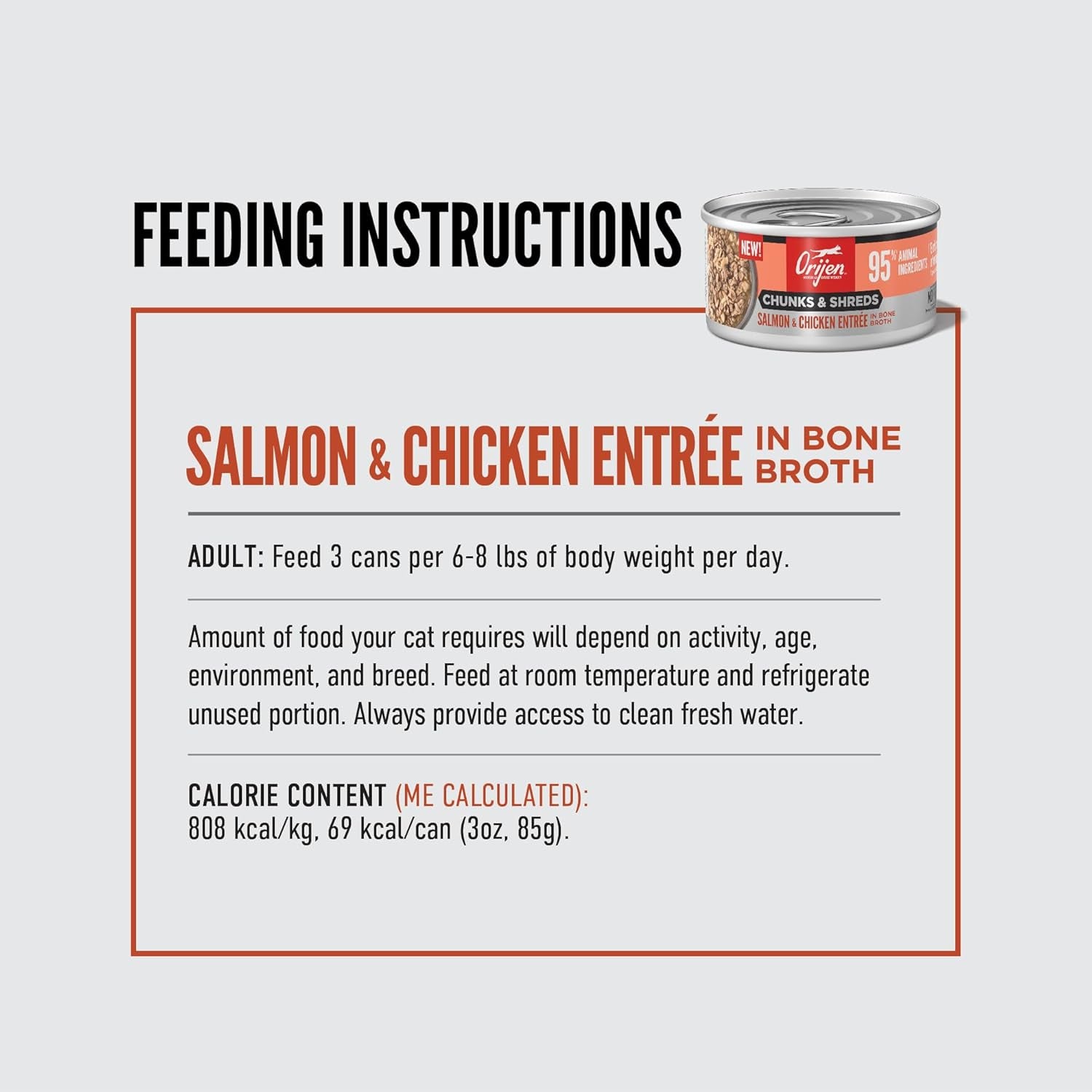 Chunks & Shreds Wet Cat Food Salmon & Chicken Entrée 3Oz Cans (12 Count)