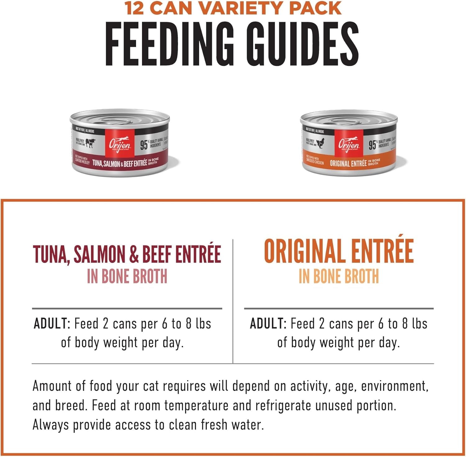 Premium Pate Wet Cat Food Variety Pack: Tuna Salmon & Beef + Original Entrées 3Oz Cans (12 Count, 6 of Each)