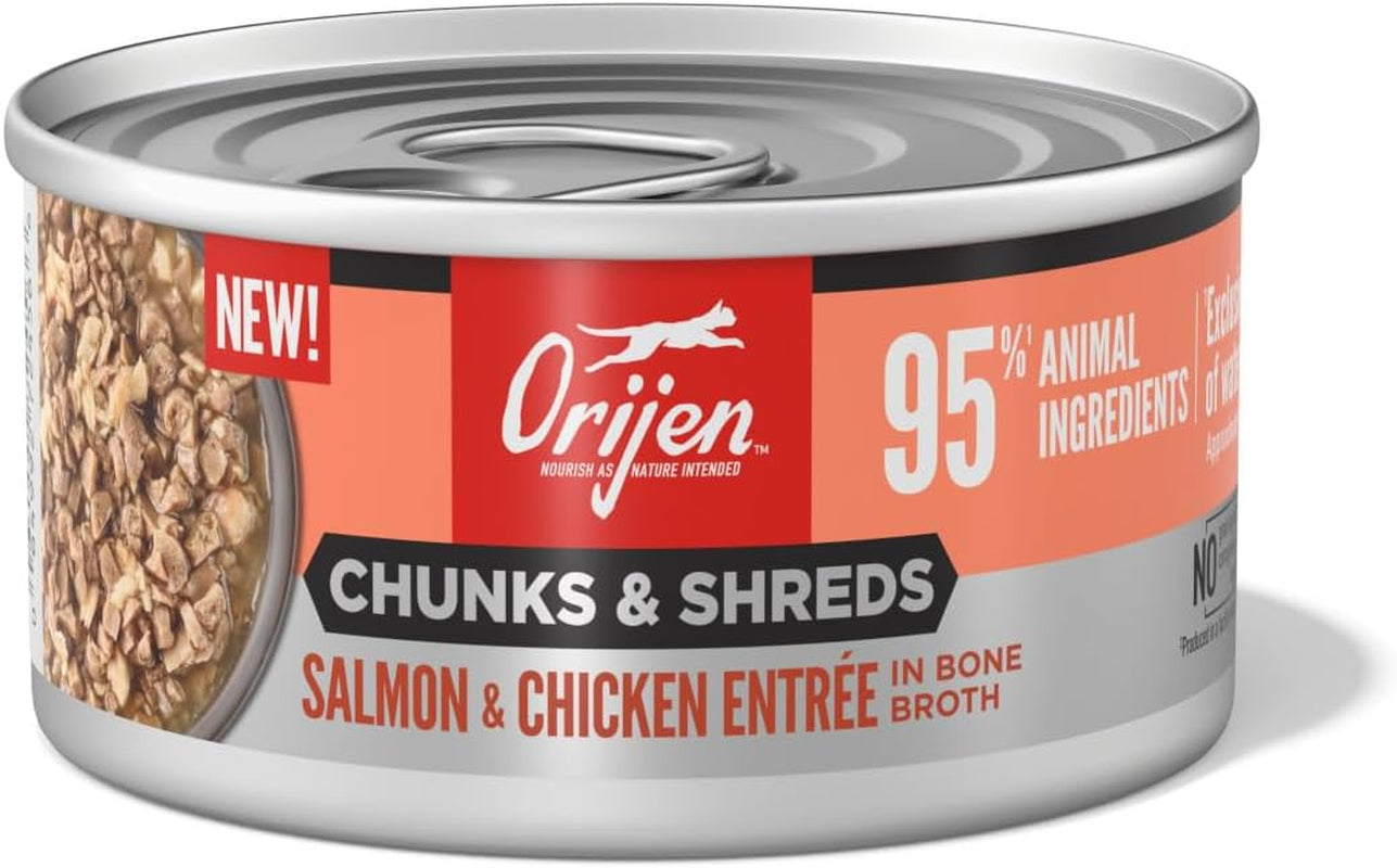 Chunks & Shreds Wet Cat Food Salmon & Chicken Entrée 3Oz Cans (12 Count)