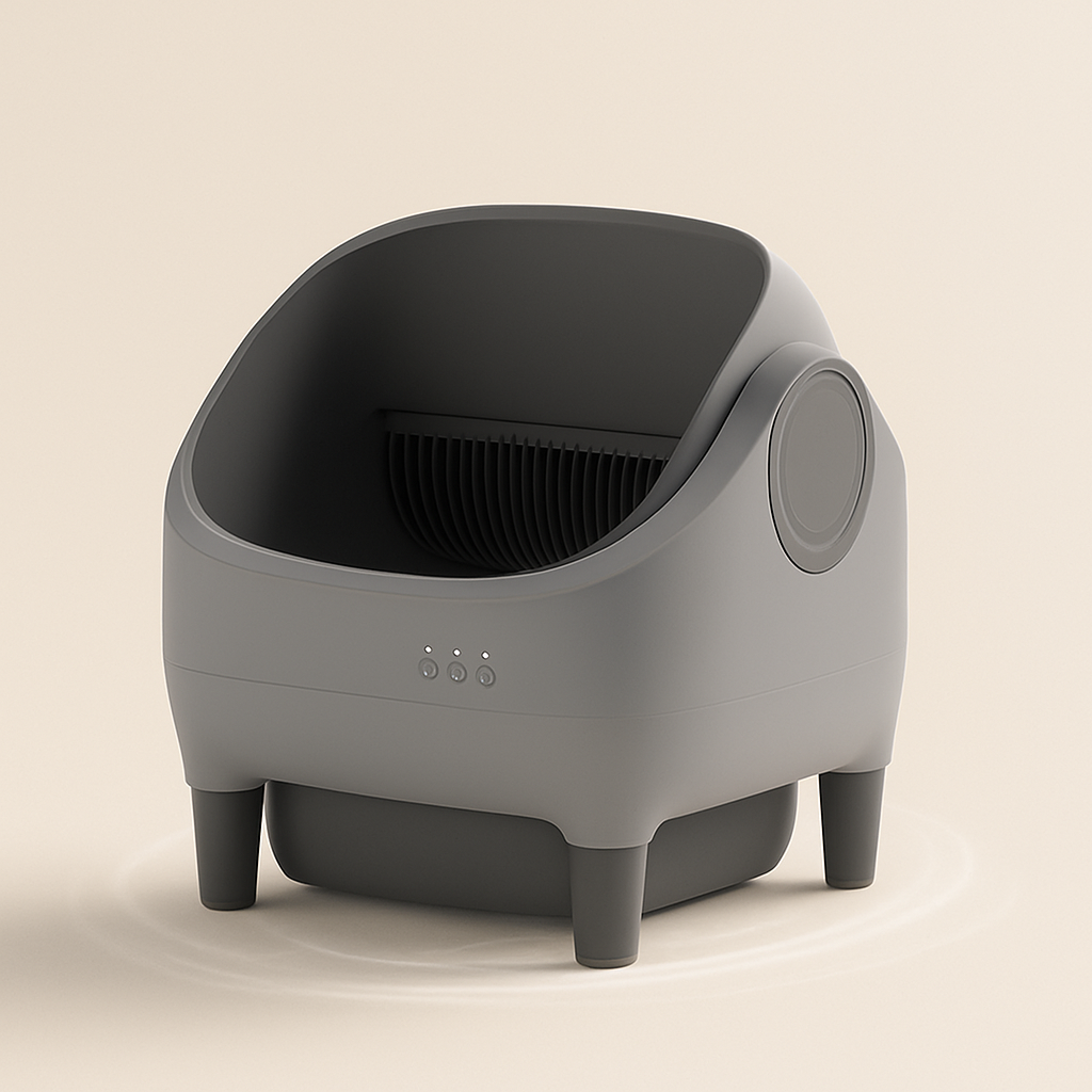 Self-Cleaning Cat Litter Box with APP Control | Open-Top Automatic Litter Box