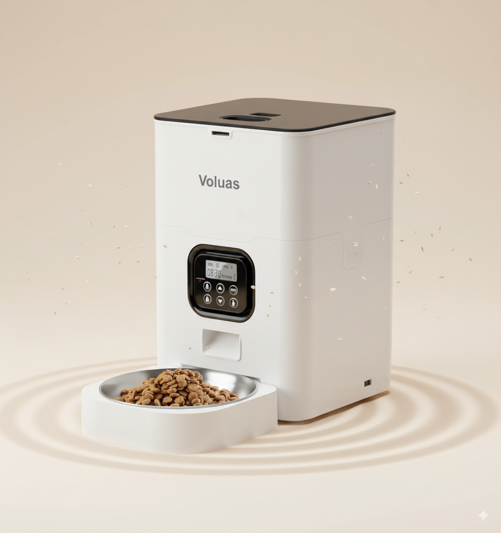 Automatic Pet Feeder – Programmable Cat & Dog Food Dispenser with Portion Control, 4 Daily Meals & Voice Recording Function