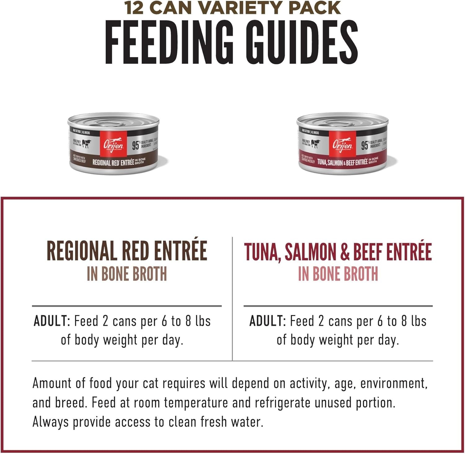 Premium Pate Wet Cat Food Variety Pack: Tuna Salmon & Beef + Regional Red Entrées 3Oz Cans (12 Count, 6 of Each)