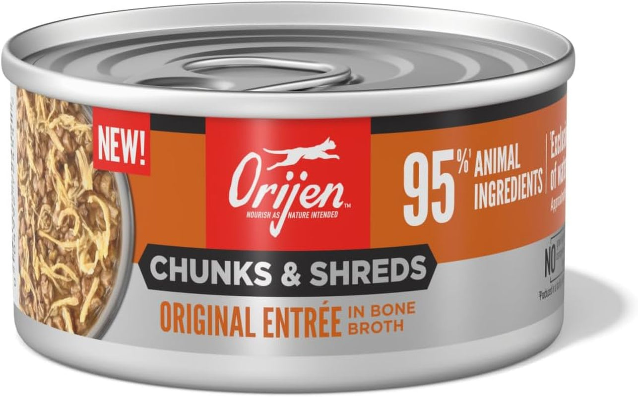 Chunks & Shreds Wet Cat Food Original Entrée 3Oz Cans (12 Count)