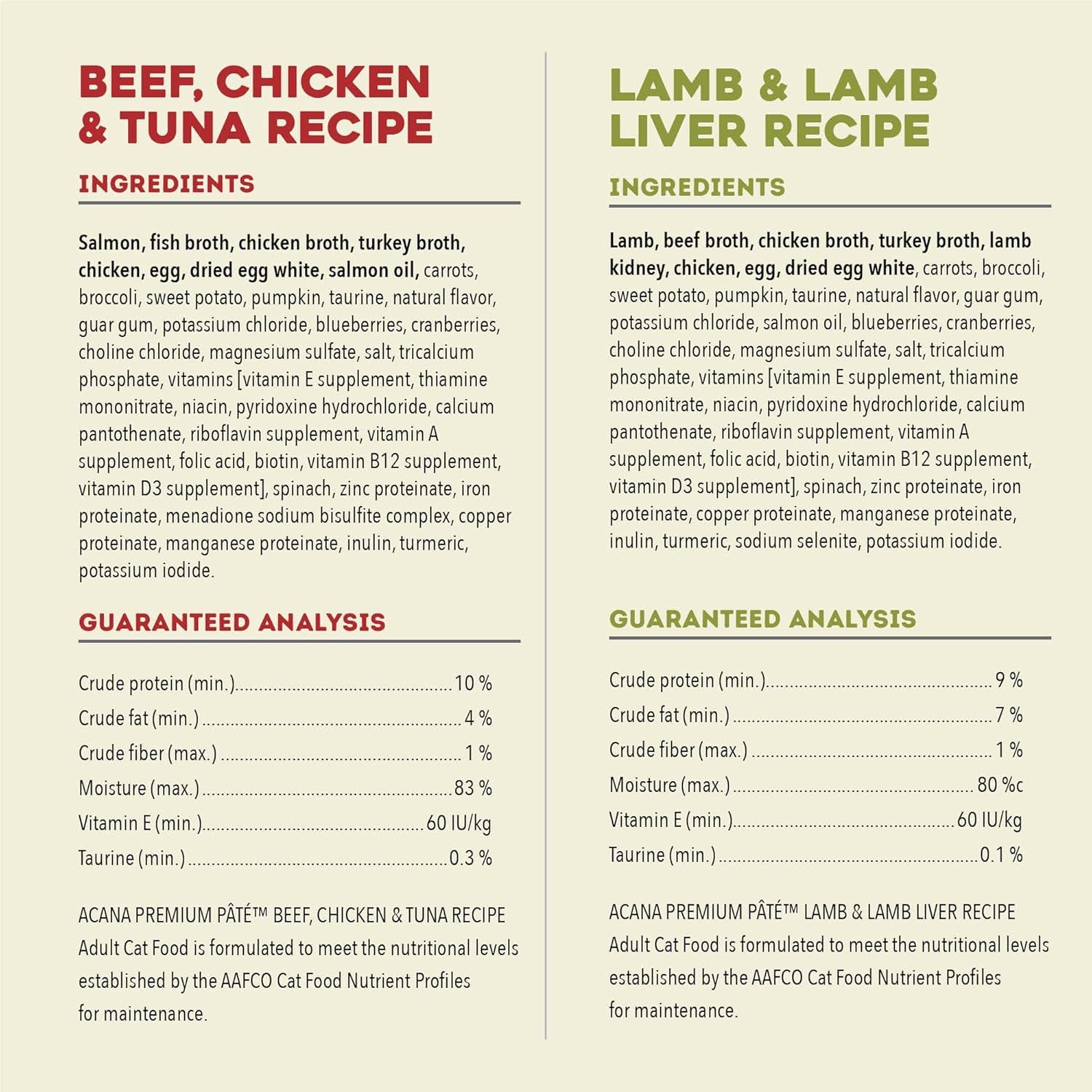 Premium Pate Wet Cat Food in Bone Broth Variety Pack: Beef Chicken & Tuna + Lamb 3Oz Cans (12 Count, 6 of Each)