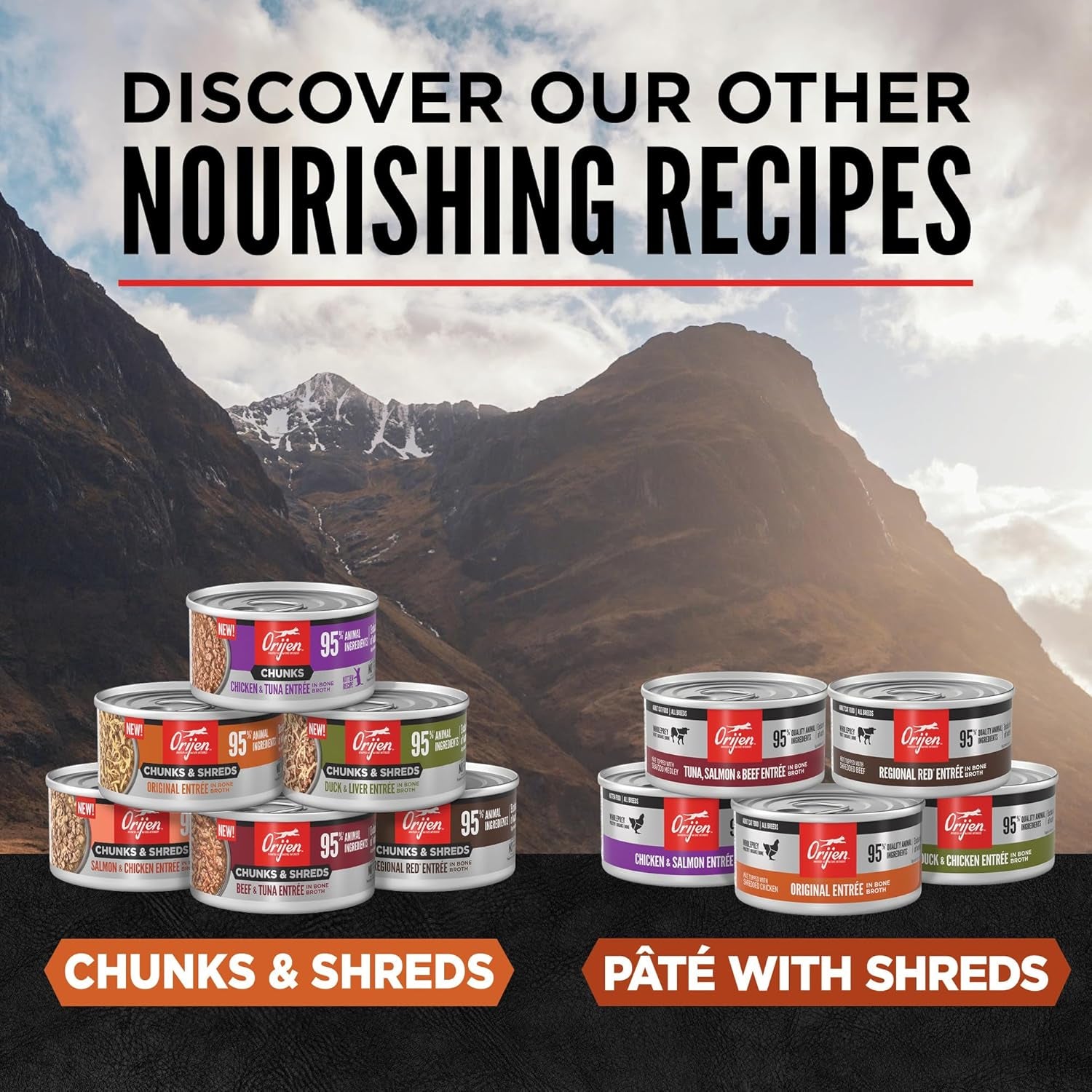 Chunks & Shreds Wet Cat Food Original Entrée 3Oz Cans (12 Count)